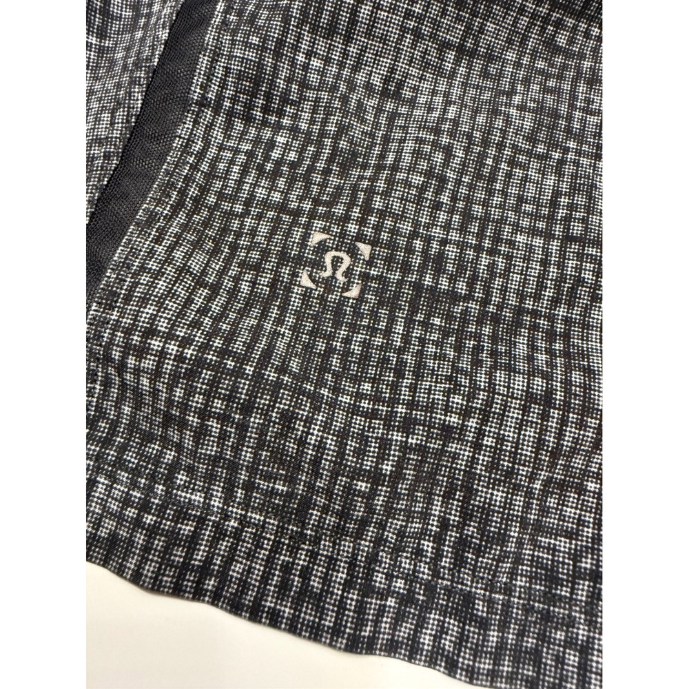 Lululemon Mens‎ Grey Grid Textured Athletic Training Running Shorts Size M - Picture 3 of 8